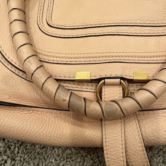 Like New Medium Chloe Marcie Satchel Nude Pink - Picture 7 of 16